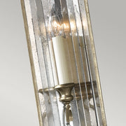 Applique Contemporanea Gianna Cristallo Argento Dorato Vetro Oro 1 Luce E14