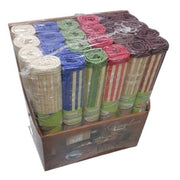 Trade Shop - Set 24 Pezzi Tovaglie Tovagliette Colazione In Legno Bambù Americane Colorate -