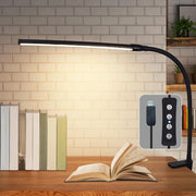 ZMH Lampada da tavolo LED nera 5W USB luce diurna orientabile per ufficio