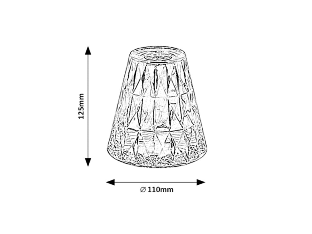 Lampada tavolo RGB decorativa LED 2W Rabalux 76004