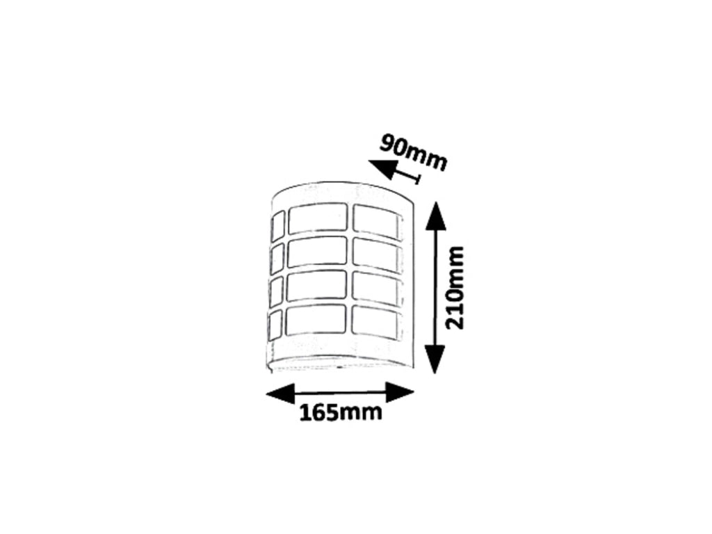 Applique esterna Sevilla E27 cromo satinato IP44 Rabalux