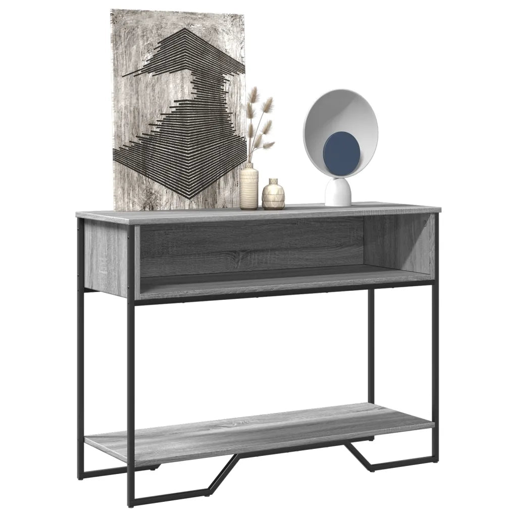 Tavolo Consolle | Tavolo d'Ingresso Grigio Sonoma 100x35x74,5 cm in Truciolato