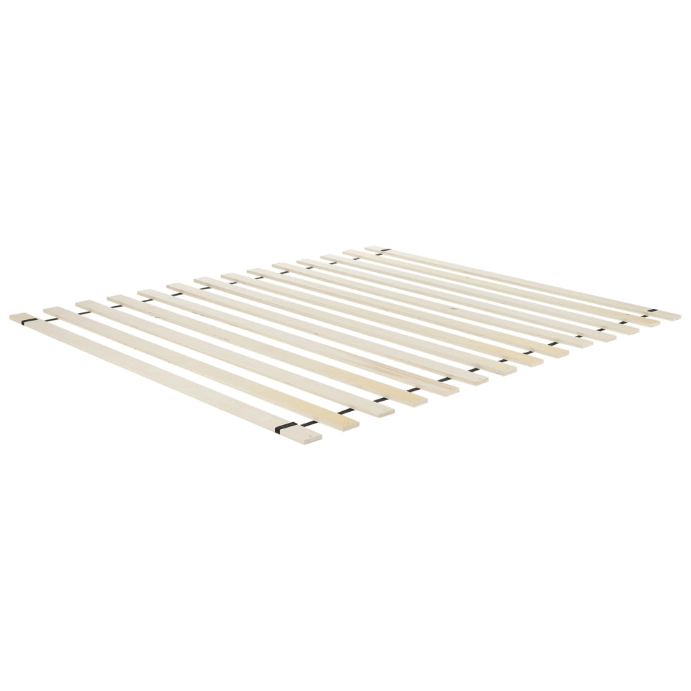 Letto Matrimoniale con Testiera Struttura a Doghe in marrone chiaro 160 x 200 cm stile moderno