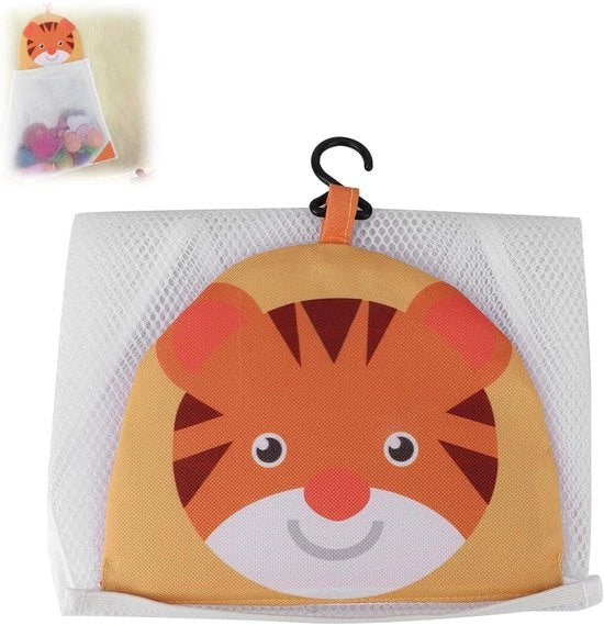 Opbergnet per Mesh per Badspeelgoed per Babybadje con Design Cartoon in Colore Arancione