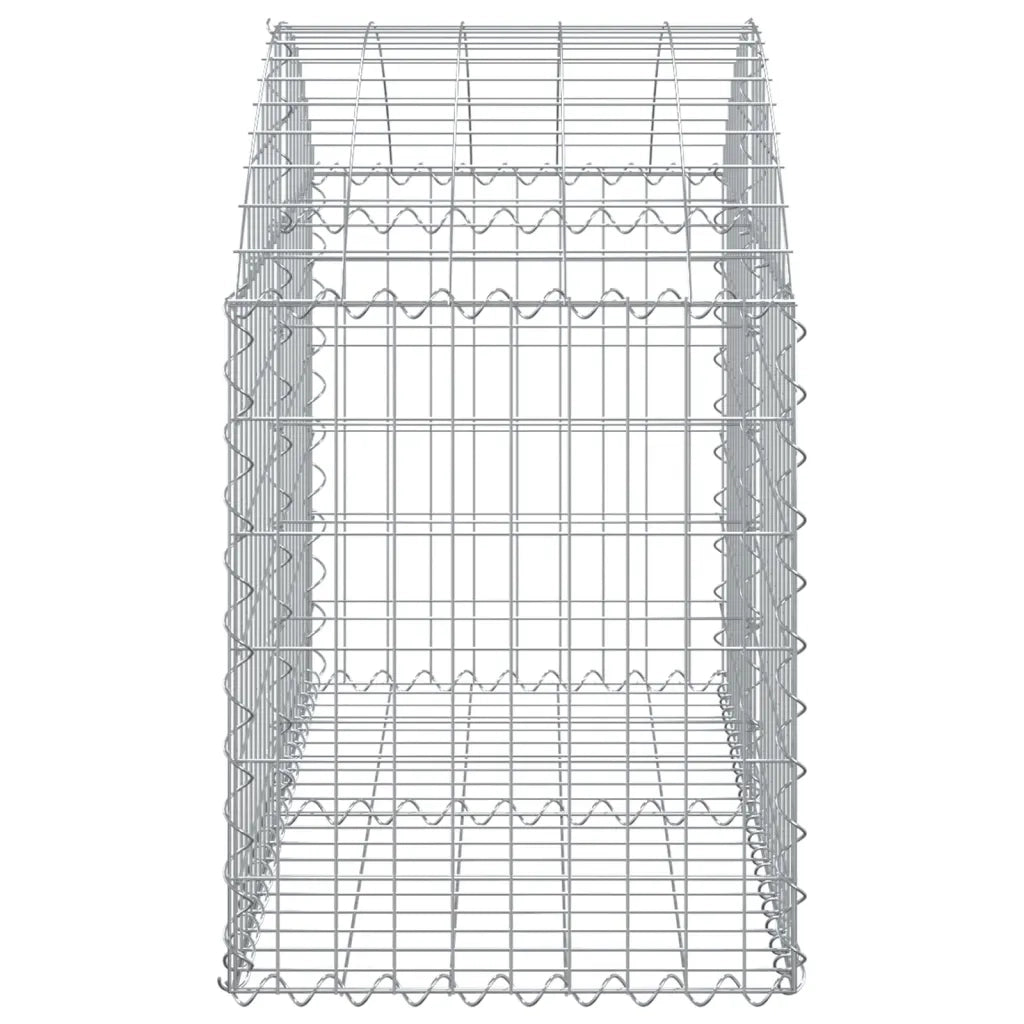 Cesto Gabbione ad Arco 100x50x60/80 cm Ferro Zincato 153433