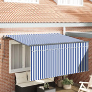 Tenda Retrattile Blu e Bianco 300 x 200 cm 3329490