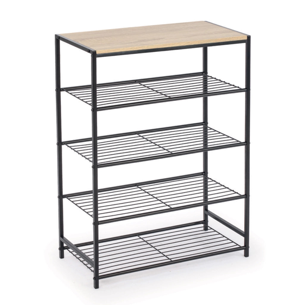 MAURY'S WOOD SCAFFALE CON 5 RIPIANI 60 X 30 X H83 CM