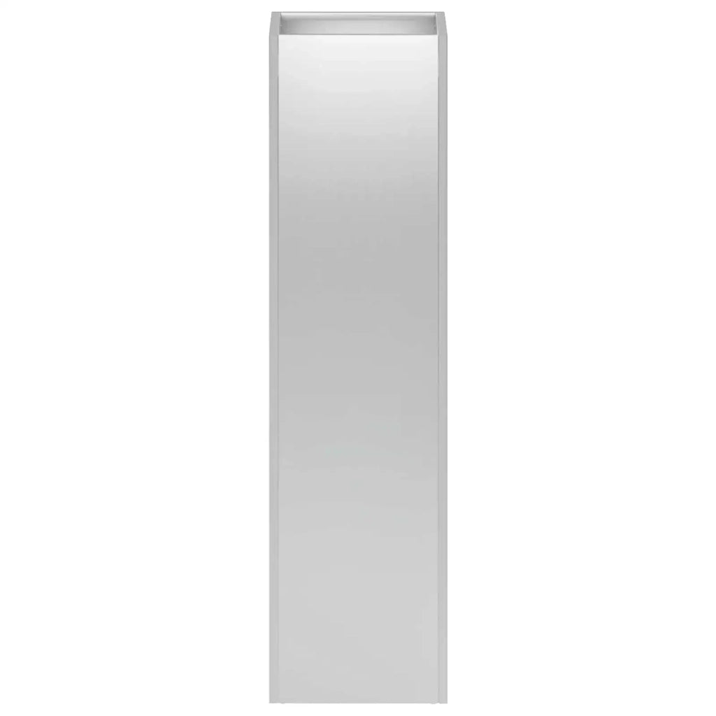 Vaso da giardino 2 pz Argento 20 x 20 x 75 cm Acciaio zincato 8005327