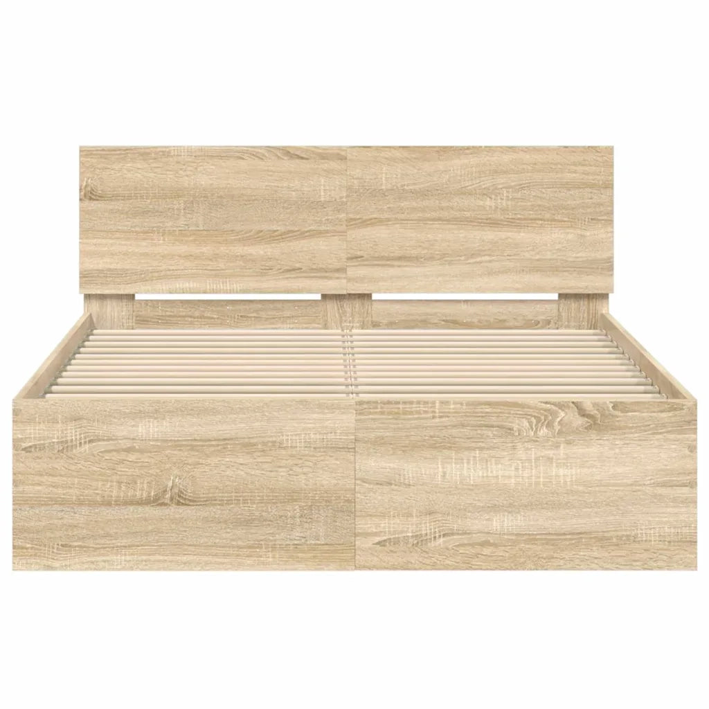 Struttura del letto-Giroletto Sonoma 137 x 190 cm Legno multistrato 473779