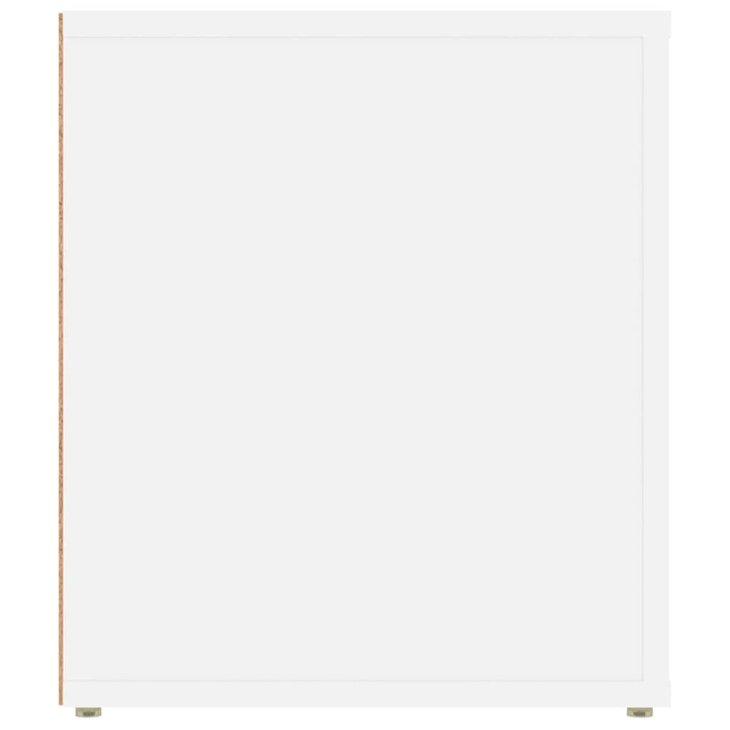 Mobile TV multimediale mensola TV credenza TV sala da pranzo soggiorno camera da letto 100 x 35 x 40 cm legno ingegnerizzato bianco 02_0025487