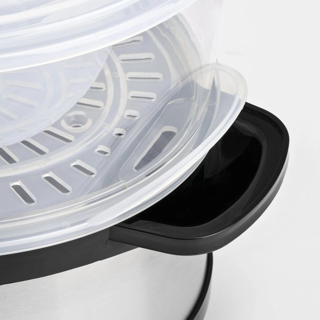 Girmi VP26 pentola a vapore 3 cestello/i Libera installazione 750 W Nero, Argento