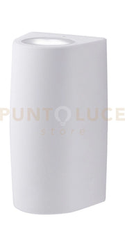 AOSTA APPLIQUE PICCOLA BIEMISSIONE 2 LUCI ATTACCO GU10 2 LUCI BIANCO IP55