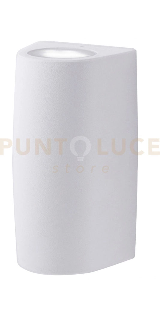 AOSTA APPLIQUE PICCOLA BIEMISSIONE 2 LUCI ATTACCO GU10 2 LUCI BIANCO IP55