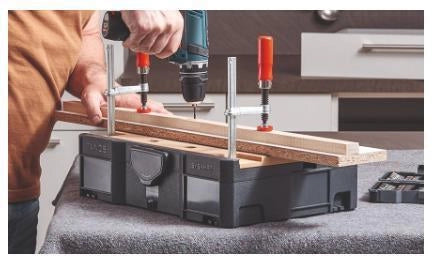 BESSEY STC-S-MFT morsa Morsetto a ginocchiera Nero, Rosso, Argento, Legno