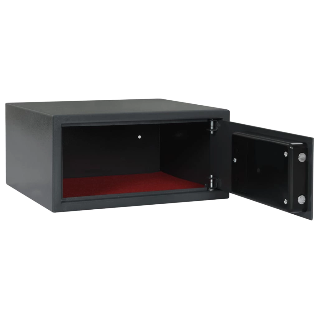 Cassa Digitale Elettronica Grigio Scuro 42x37x20 cm Acciaio