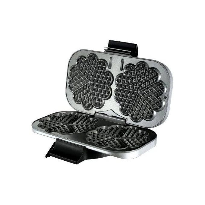 Unold 48241 piastra per waffle 2 waffle 1300 W Nero, Argento