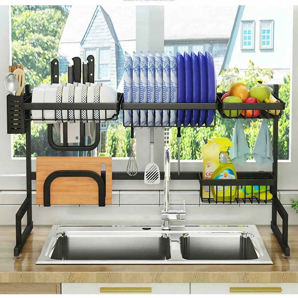 Trade Shop - Organizer Organizzatore Cucina Scolapiatti Scaffale Appoggio Ripiani 920 Mm -