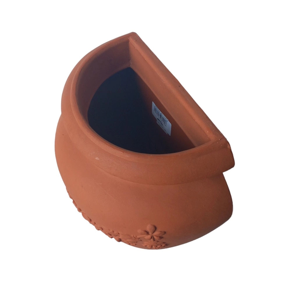Cheonda - Garden Italia GERLA Vaso a Parete Orcio 28×31 cm in Resina – Made in Italy, Leggero e Antiurto, 100% Riciclabile Colore: TERRACOTTA