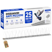 Akitaink Dissuasore per Piccioni Acciaio Inox 25 Metri
