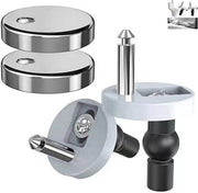 Sistema di supporto per coperchio di water, 2 viti in acciaio inossidabile - set di fissaggio - accessori per toilette - materiali di alta qualità, acciaio inossidabile 304 - gomma e acciaio inossidabile.