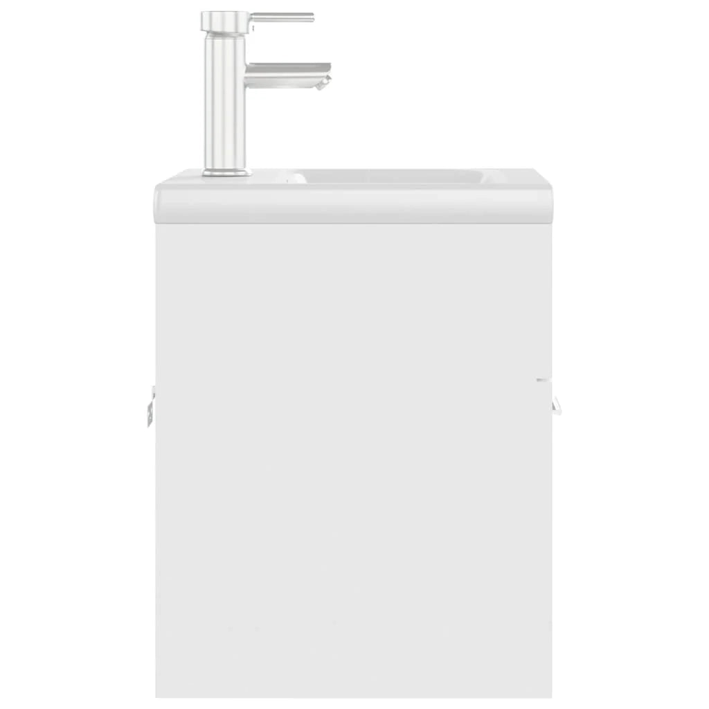 Mobile lavabo con lavabo integrato 41 x 38,5 x 46 cm truciolare bianco 02_0006430