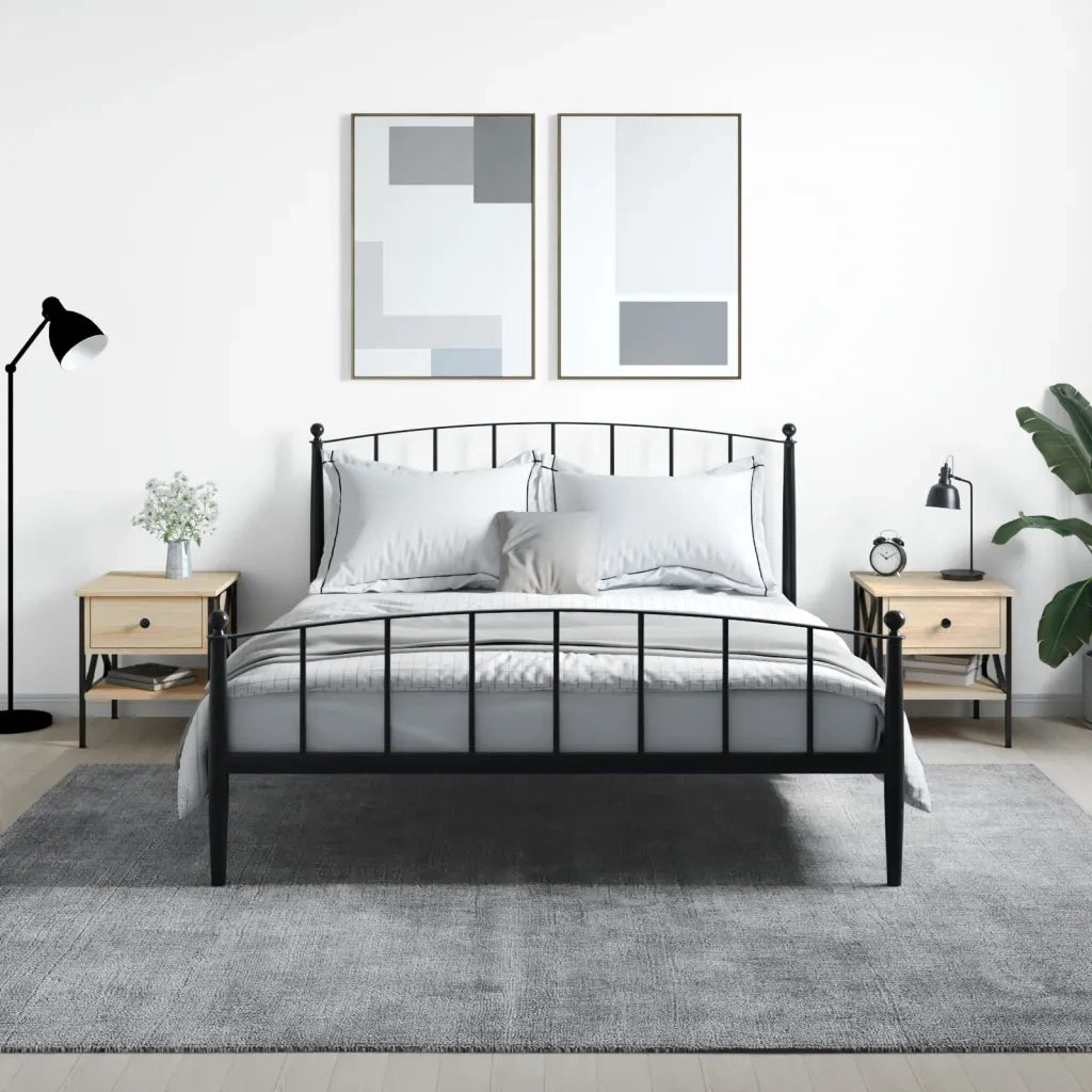 Comodini 2 pz-Set di 2 Tavolino da notte Rovere Sonoma 40x42x45 cm in Legno Multistrato