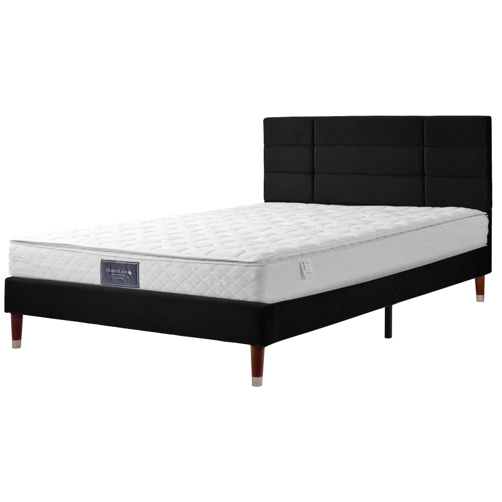 OKWISH Materasso a Molle Insacchettate 140×200 cm, Materasso Matrimoniale 7 Zone, Rigidità H3, Altezza 25 cm, senza Materasso, Poliestere, Bianco