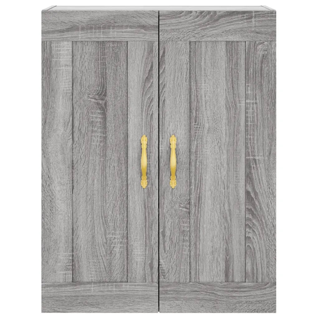 Credenza-Buffet-Armadio da cucina Grigio Sonoma 69,5x34x180 cm in Legno Multistrato 698135