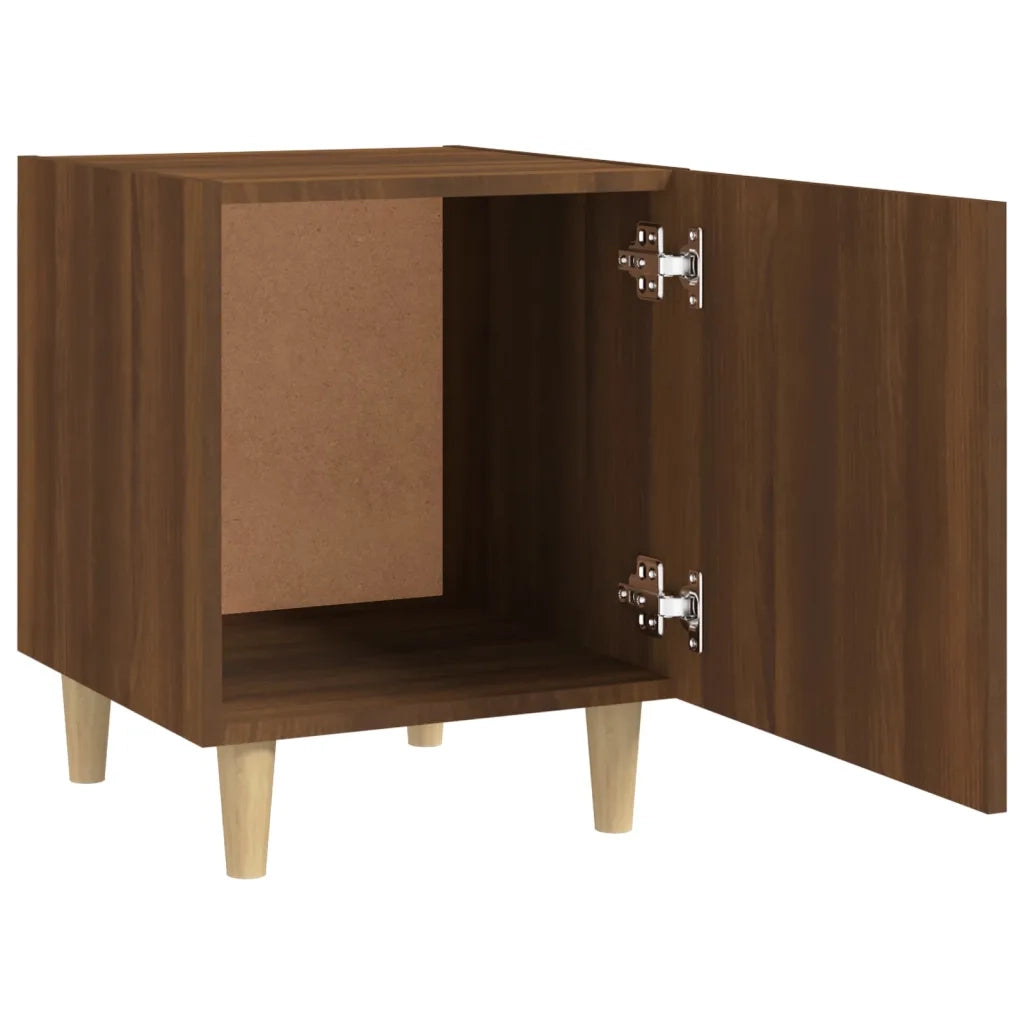 Comodino Rovere Marrone in Legno Multistrato 817313