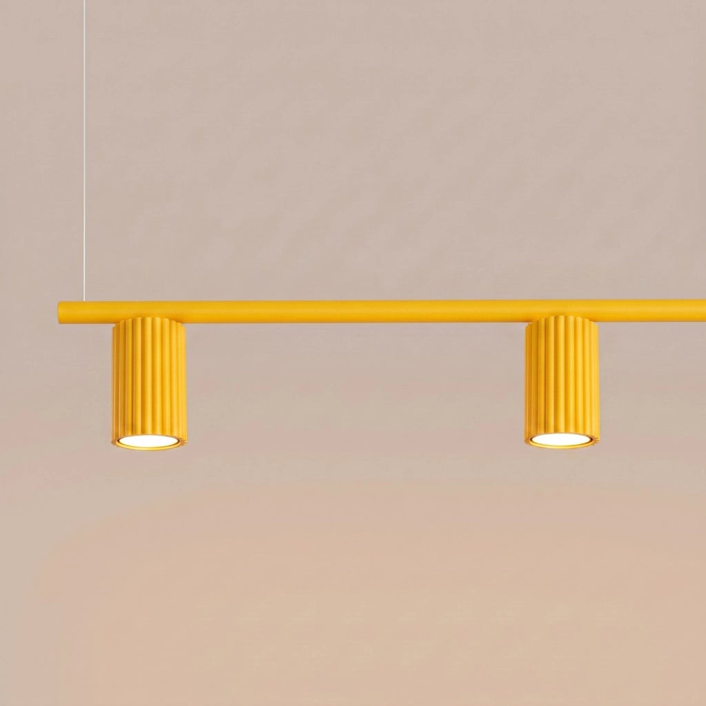 Lampadario KARBON 4 giallo
