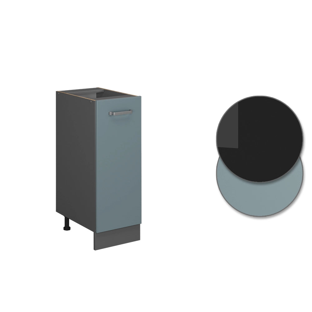Armadio cucina dispensa alto R-Line Grigio-blu/Antracite 30 cm senza piano di lavoro Vicco