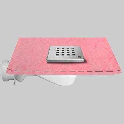 CHIUSINO 10 X 10 PER DOCCIA CON GUAINA  cm 10x10  guaina 1x2     STAMPLAST