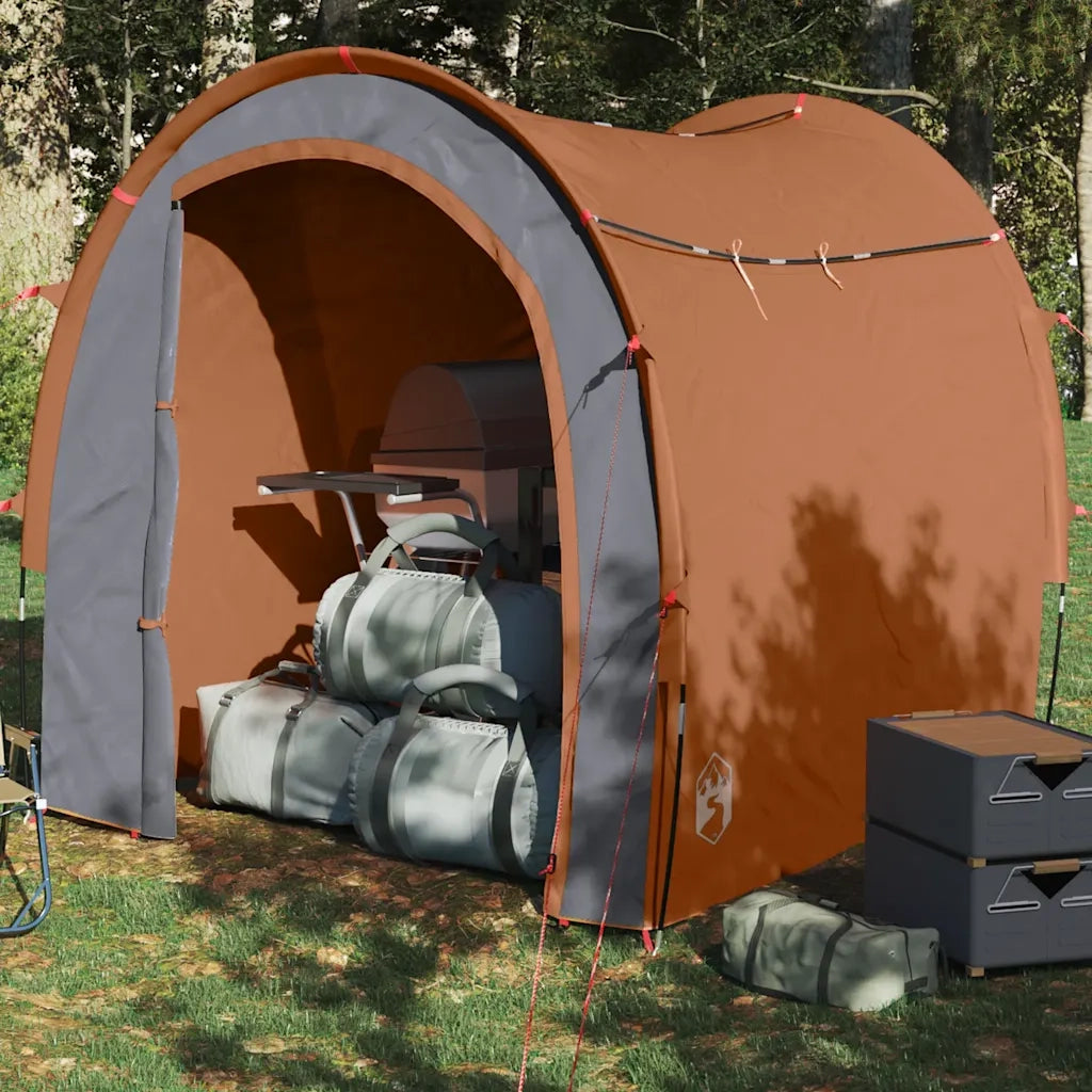Tenda Portaoggetti-Tenda deposito da esterno Arancione Impermeabile