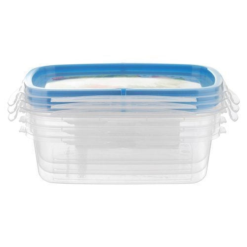 Snips 000869 SnipsLock Set 3 Contenitori per Alimenti 0,6 L Ermetici BPA Free Microonde Lavastoviglie colore Trasparente
