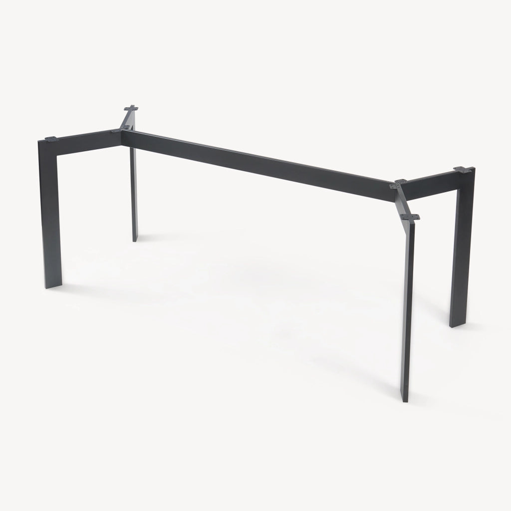 Telaio per Tavolo 'Fai da Te' Verg Struttura a 4 Gambe 140 x 70 x 72 cm - Nero [en.casa]