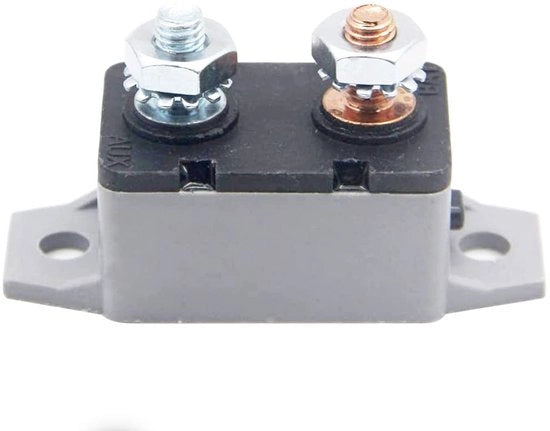 Corona elettrica - Interruttore di corrente 12-24 V - Reset manuale - Adatto per veicoli commerciali - Copertura protettiva flessibile - Per imbarcazioni e motori - 30