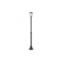 Lampione Telescopico Contemporaneo Ribot Alluminio Nero 1 Luce E27