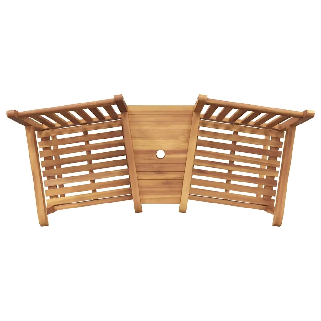 vidaXL Sedie da Esterno Marrone 152 x 63 x 89 cm