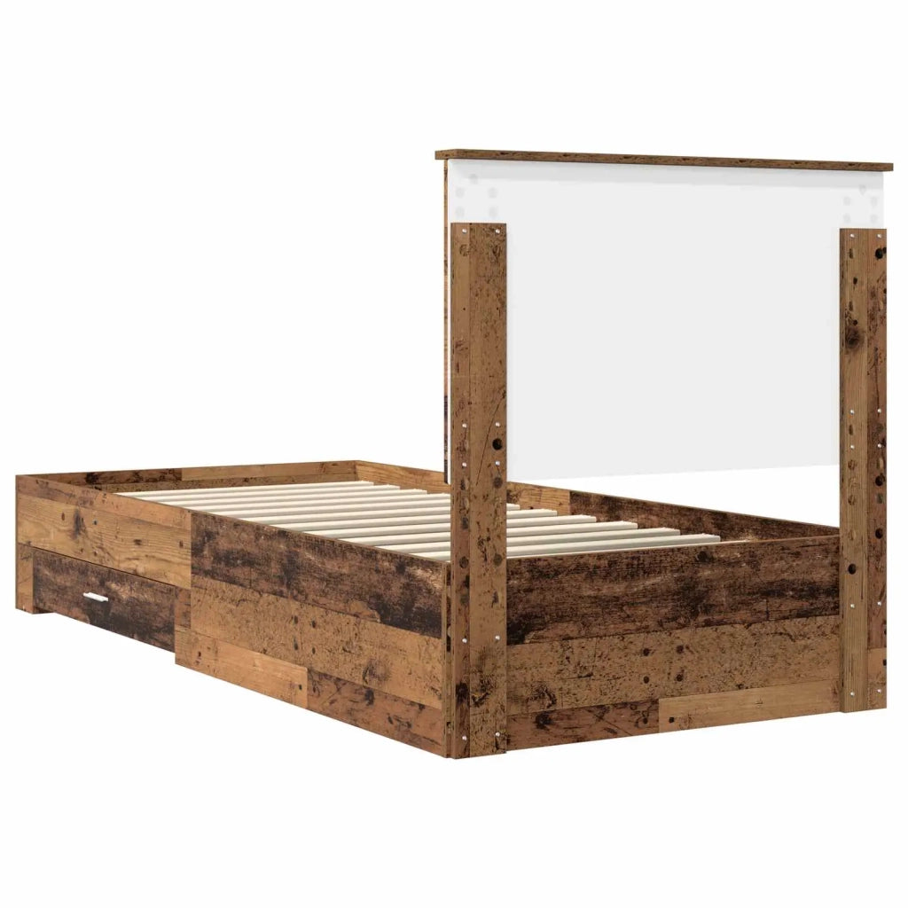 Struttura del letto Legno vecchio 90 x 200 cm Legno multistrato 3409710
