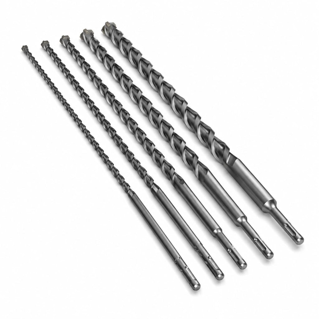5 Punte SDS Plus 600 mm 10 12 16 20 24 mm per Cemento e Pietra