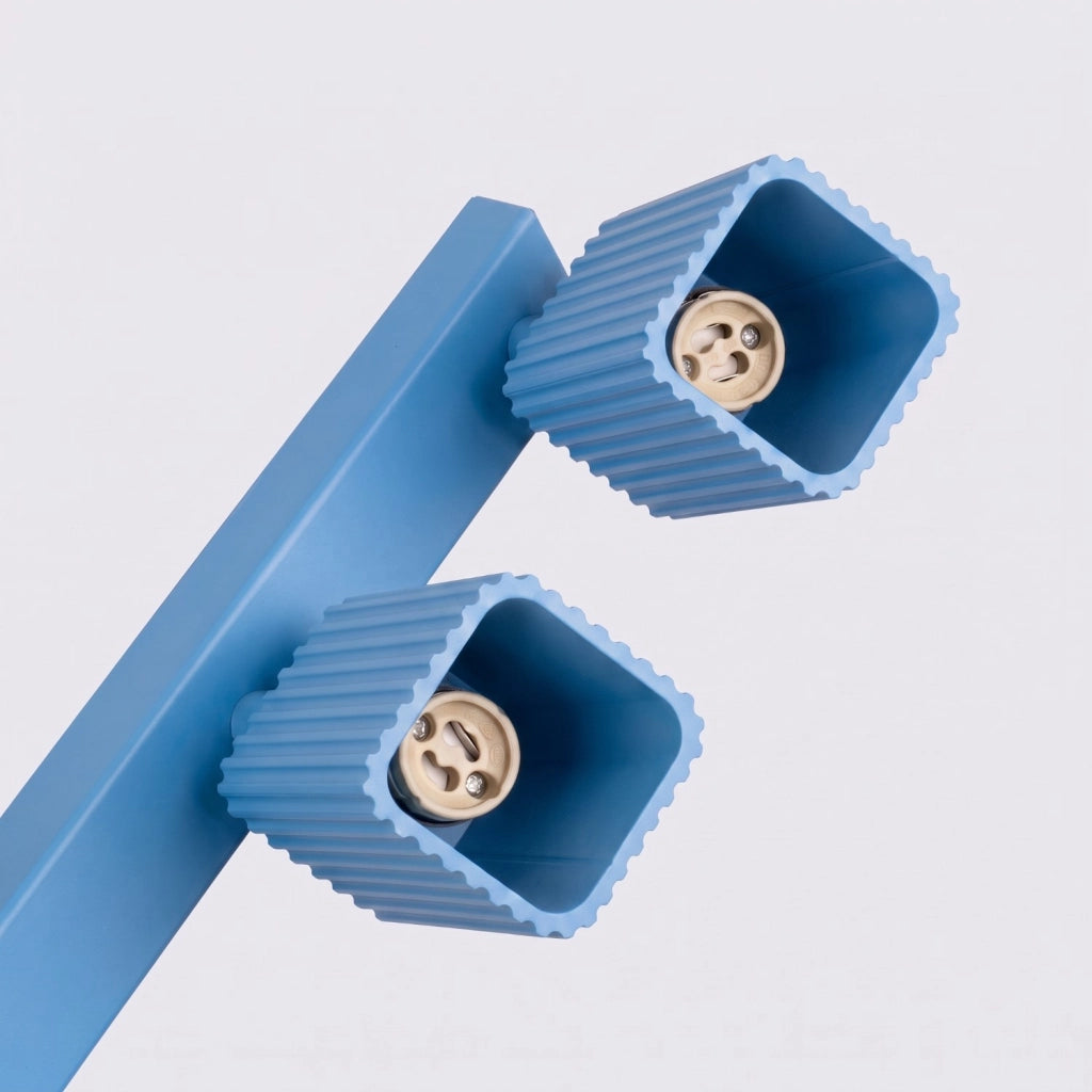 Plafoniera RAYO 6L azzurra