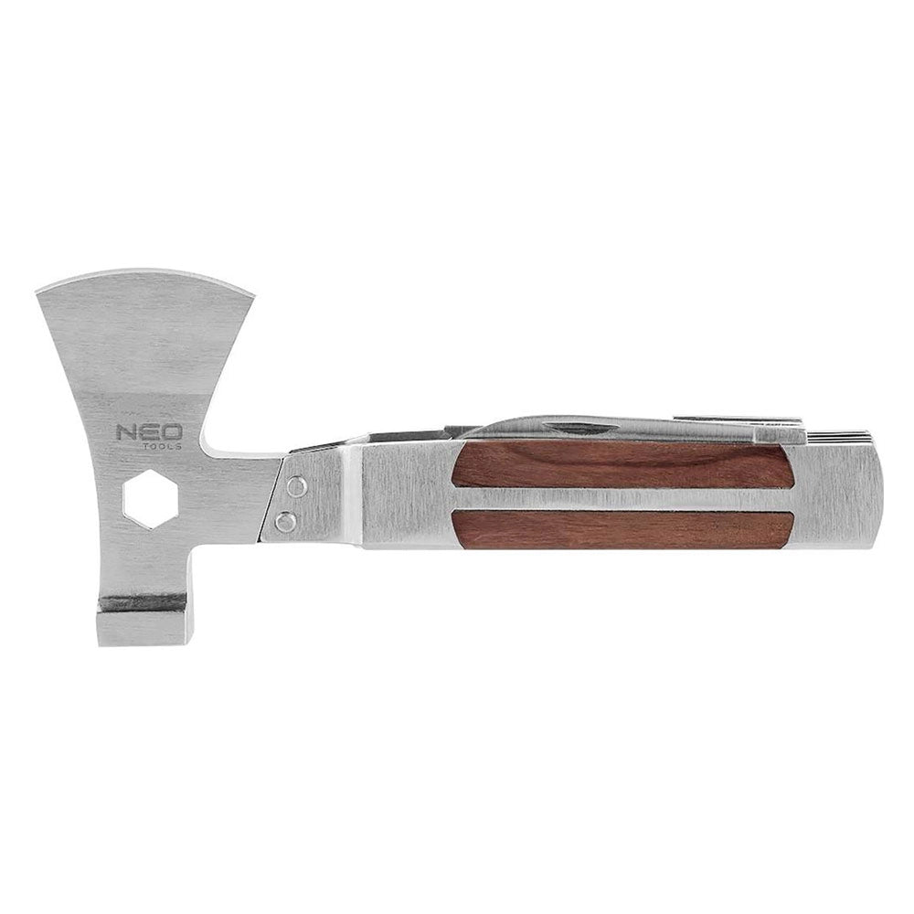 UTENSILE DA ESCURSIONE 11 IN 1 manico rivestito legno  - NEO