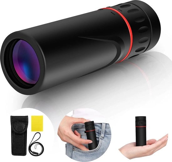 Telescopio Monoculare con Alta Potenza 2000x25 Acqua Resistente HD Mini Telescopio Portatile per Adulti per Osservare la Natura Guardare gli Uccelli Caccia Escursioni Concerti Viaggi Regali - nero