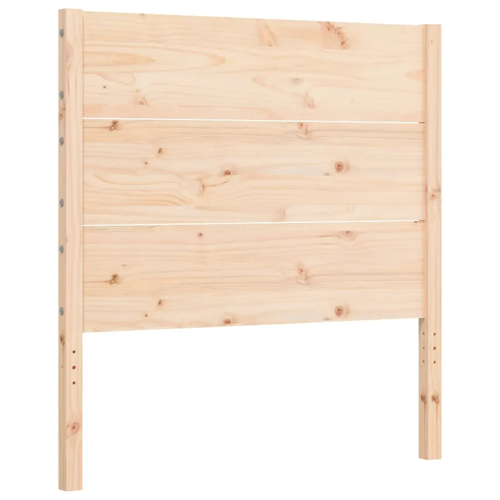 Giroletto con Testiera Single-Struttura Letto in Legno Massello 321363