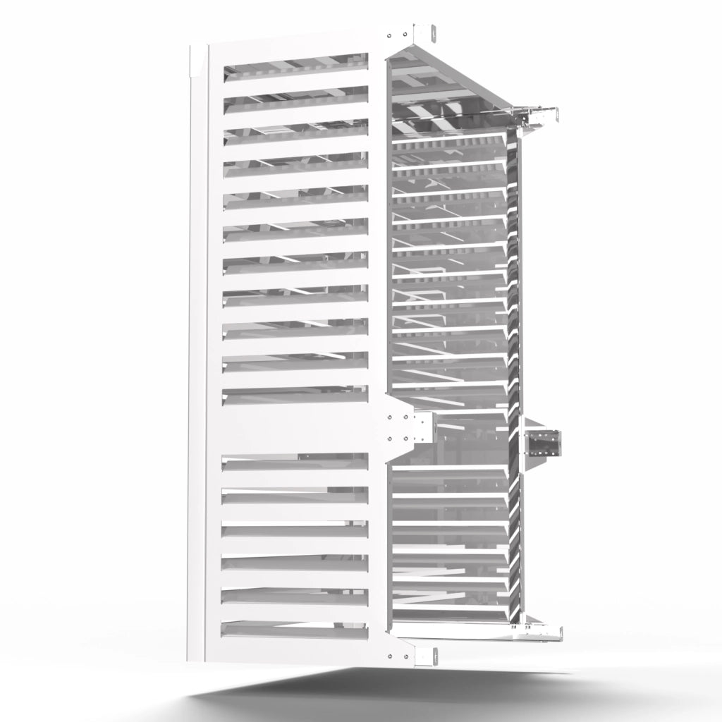 Copri Condizionatore 105x150x65 cm in Alluminio a Parete Big Blade VL Bianco