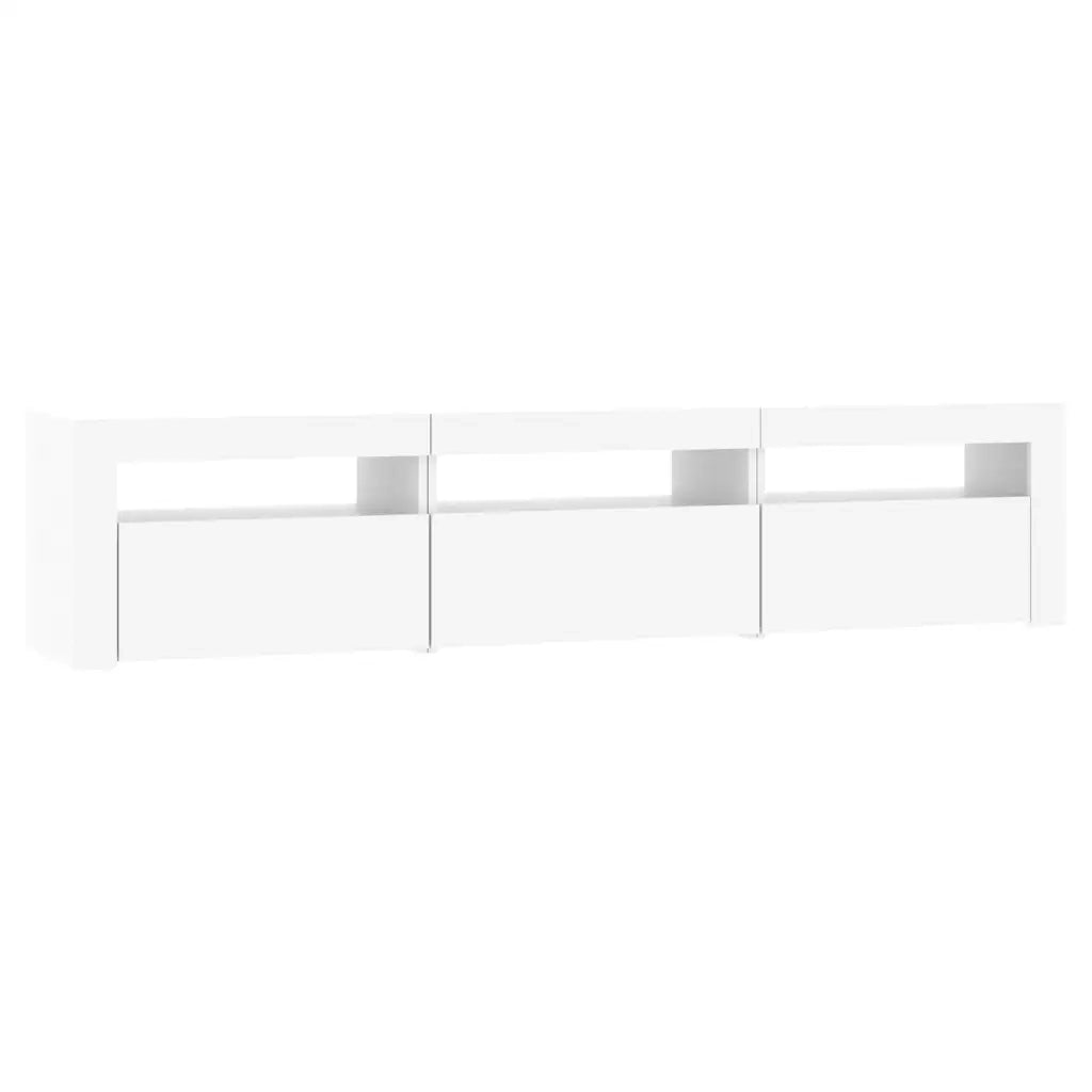 Mobile Porta TV con Luci LED-Mobile per TV-Credenza TV Bianco 180x35x40 cm