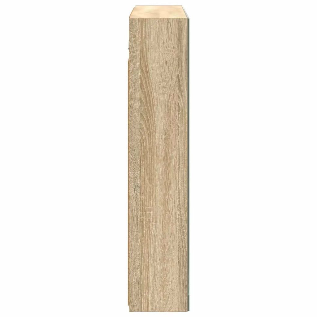 Mobiletto per specchio da bagno Rovere Sonoma 80 x 14.5 x 70 cm