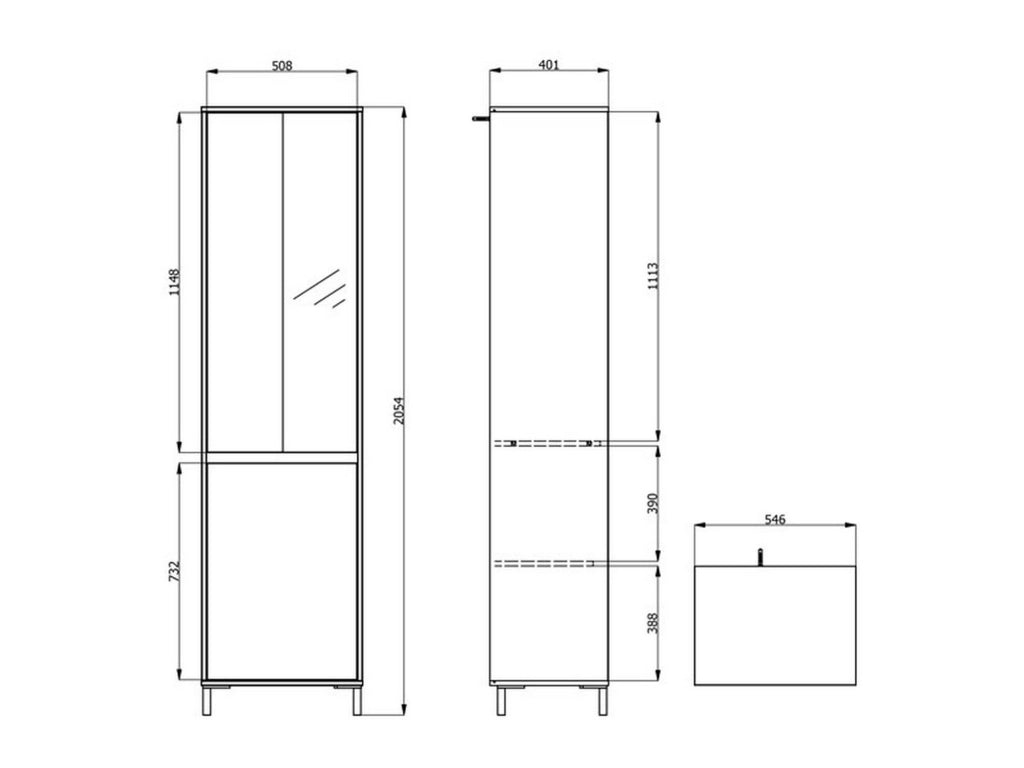 Armadio Camera da Letto Monta, Guardaroba 2 Ante Appendiabiti, 54.5x205.5h cm Bianco