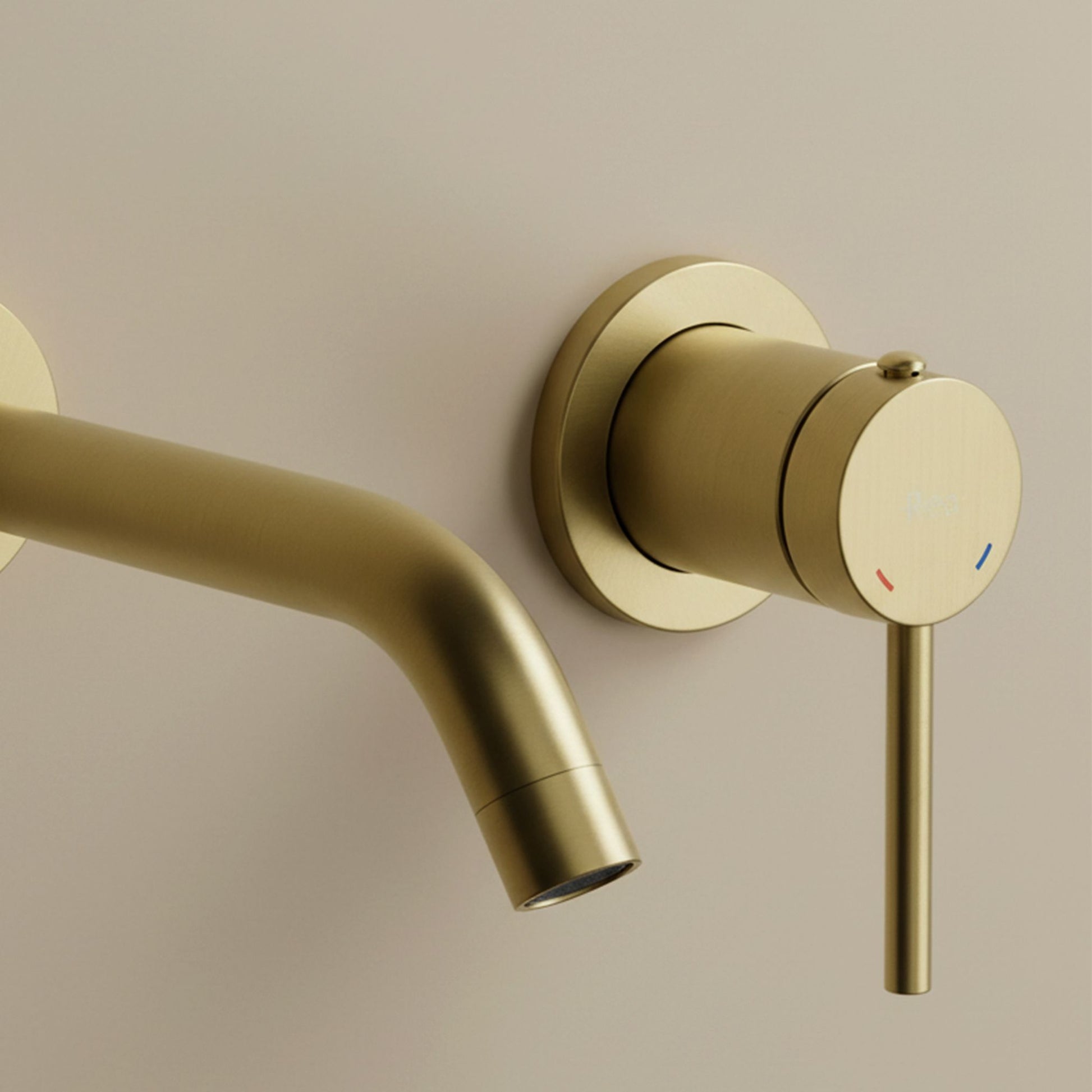 Rubinetto Da Parete Rea Clif Brush Gold