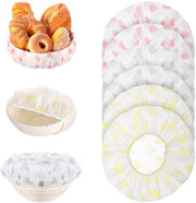 Set di Coperture EVA Reutilizzabili 6 Pezzi - Coperture di Cibo Sicure - Coperture per Fermentazione - Impermeabili - Adattamento Perfetto 27 cm - Copertura di Cibo